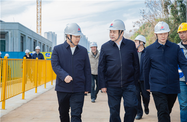 湖北省副省长张文彤到公海赌船710建设集团桂园赋项目考察指导工作